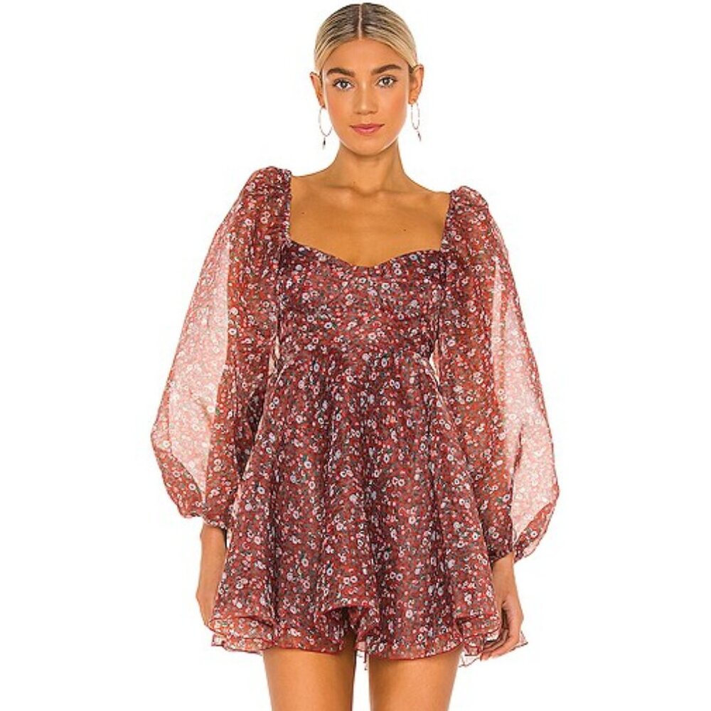 Selkie Princess Dress in Crimson Darling